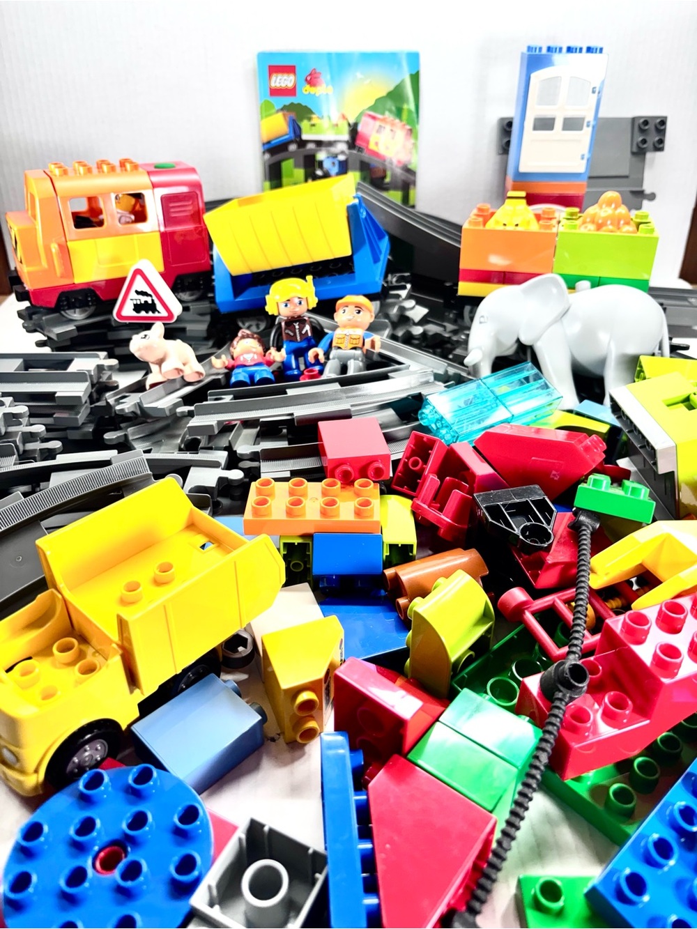 LEGO Duplo Deluxe Trains Track System Sets 10508 Incomplete Missing A Few Parts!